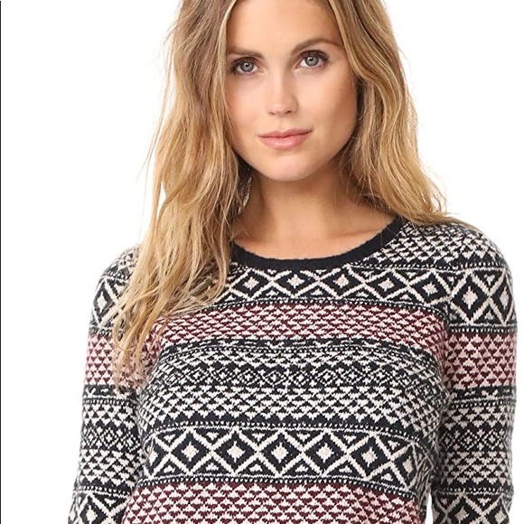 Women's Soft Joie Murette Fair Isle Diamond-pattern Sweater - size S - Picture 5 of 5